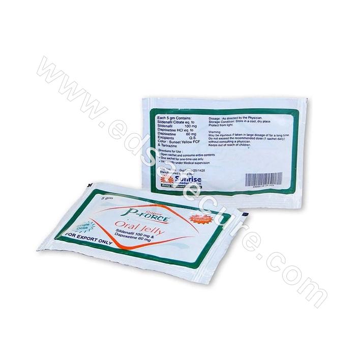Buy Super P Force Oral Jelly 160 | Sildenafil/Dapoxetine |Review